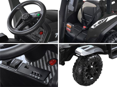 Duży Traktor z przyczepą 4x4+ pilot światło PA0266
