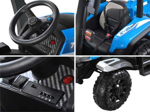 Duży Traktor z przyczepą 4x4+ pilot światło PA0266
