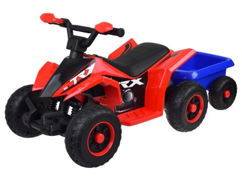 Quad elektryczny na akumulator dla dziecka +przyczepka ef świetlne PA0351