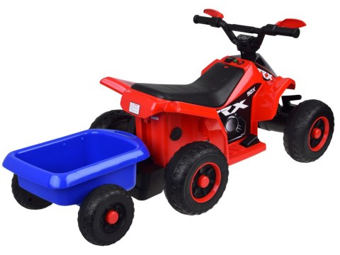 Quad elektryczny na akumulator dla dziecka +przyczepka ef świetlne PA0351