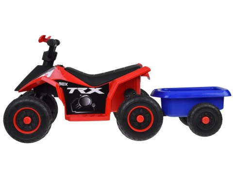 Quad elektryczny na akumulator dla dziecka +przyczepka ef świetlne PA0351