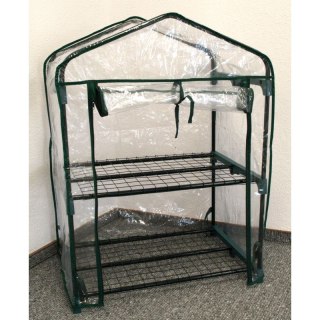 Ochronna mini szklarnia balkonowa ogrodowa 95x69x49cm 2 poziomy