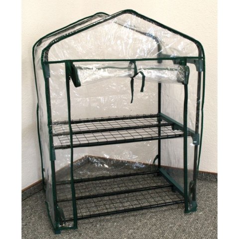 Ochronna mini szklarnia balkonowa ogrodowa 95x69x49cm 2 poziomy