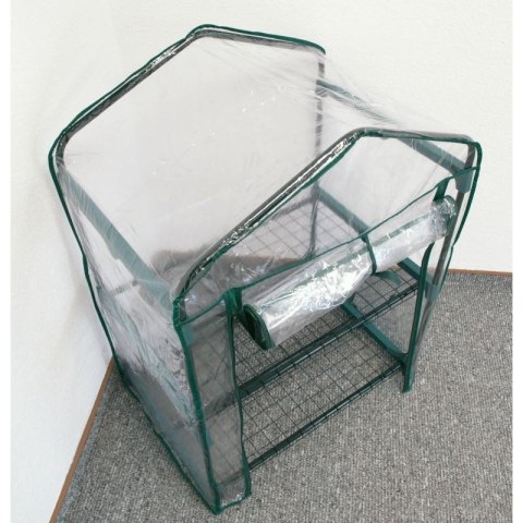 Ochronna mini szklarnia balkonowa ogrodowa 95x69x49cm 2 poziomy