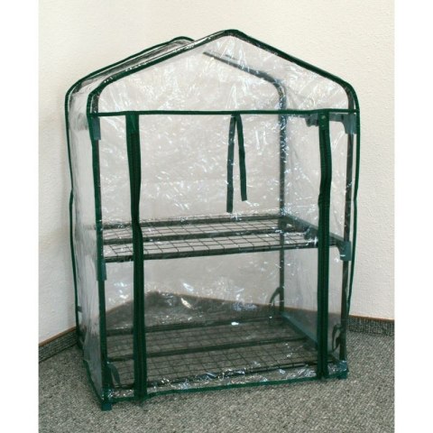 Ochronna mini szklarnia balkonowa ogrodowa 95x69x49cm 2 poziomy