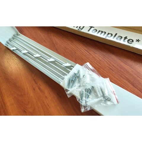 Suszarka na pranie Ścienna Składana METALOWA 80cm Wisząca Rozkładana mocna