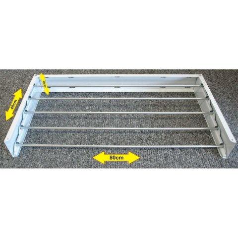Suszarka na pranie Ścienna Składana METALOWA 80cm Wisząca Rozkładana mocna