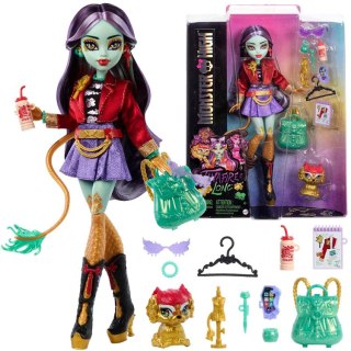 Mattel Lalka Monster High Jinafire Long + figurka zwierzak Cloudy ZA6707