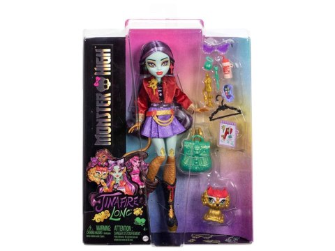 Mattel Lalka Monster High Jinafire Long + figurka zwierzak Cloudy ZA6707