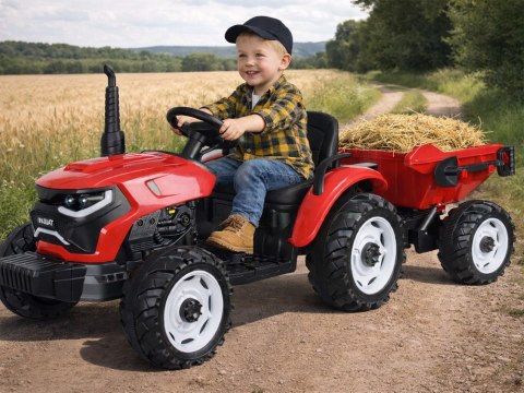 TRAKTOR na akumulator z przyczepą i ruchomym kiprem PA0347