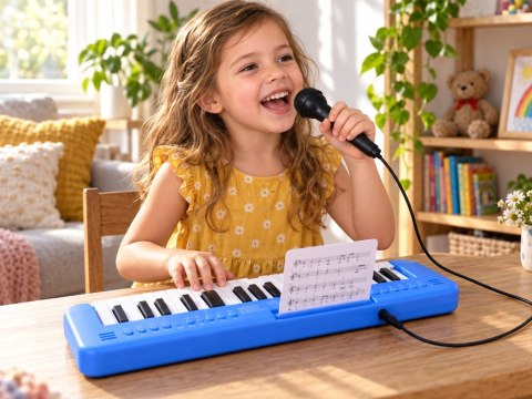 Keyboard interaktywne organy dla dzieci 37-klawiszy + mikrofon IN0190