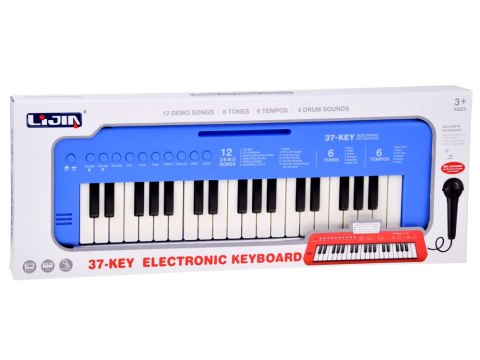 Keyboard interaktywne organy dla dzieci 37-klawiszy + mikrofon IN0190