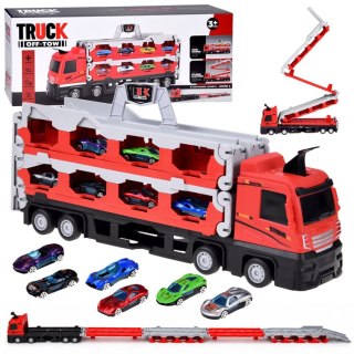 Laweta transporter TIR rozkładany 200cm + 6 aut Dwupoziomowa budowa ZA6587