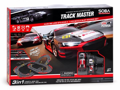 TOR WYŚCIGOWY elektryczny 525cm Audi R8 LMS GT3 EVO II 2 auta s:1:43 RC0776