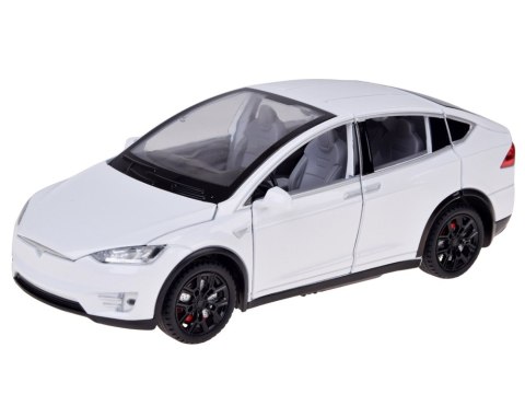 Autko Tesla Model X RC 1:22 metalowy samochód na pilota LED dym RC0772