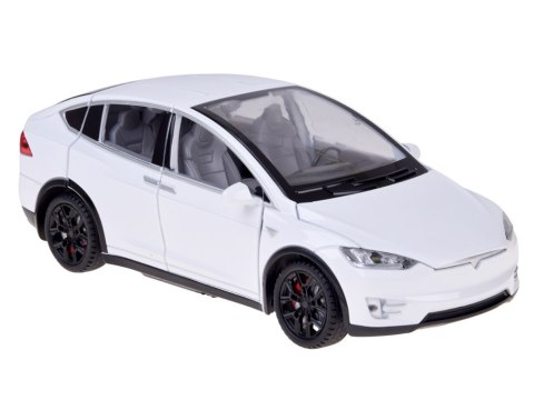 Autko Tesla Model X RC 1:22 metalowy samochód na pilota LED dym RC0772