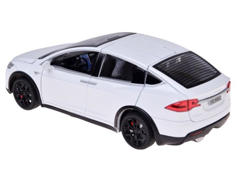 Autko Tesla Model X RC 1:22 metalowy samochód na pilota LED dym RC0772