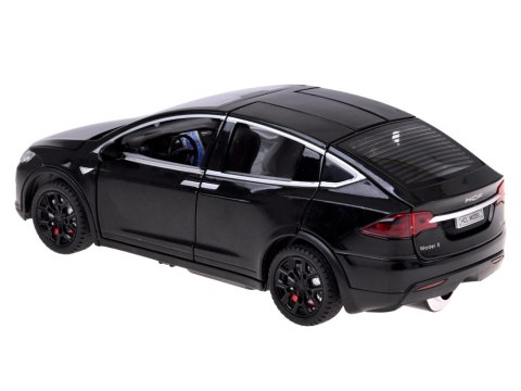 Autko Tesla Model X RC 1:22 metalowy samochód na pilota LED dym RC0772