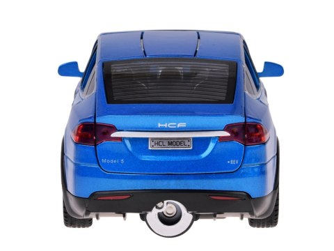 Autko Tesla Model X RC 1:22 metalowy samochód na pilota LED dym RC0772