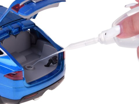 Autko Tesla Model X RC 1:22 metalowy samochód na pilota LED dym RC0772