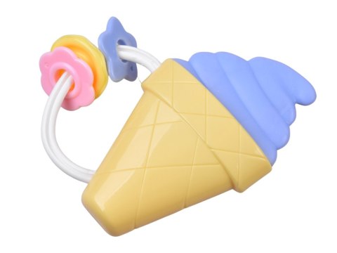 Grzechotka i gryzak 2w1 - duży zestaw 8 szt. PASTELOWY dla malucha ZA6627