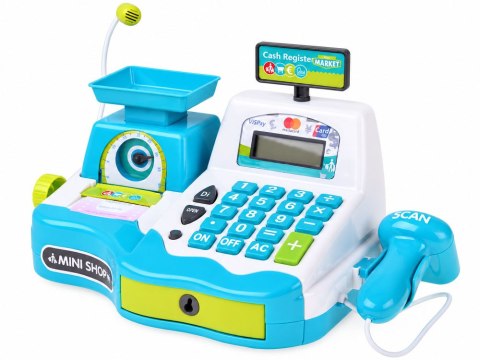 Kasa fiskalna dla dzieci INTERAKTYWNA - czytnik, waga, paragon 21ele ZA6196