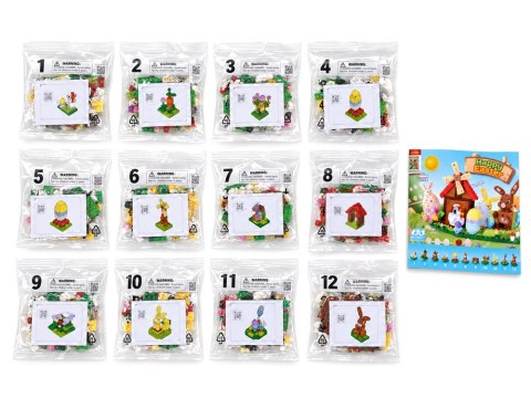 Klocki konstrukcyjne WIELKANOCNA FARMA 12w1 połącz w całość! 665ele ZA6551