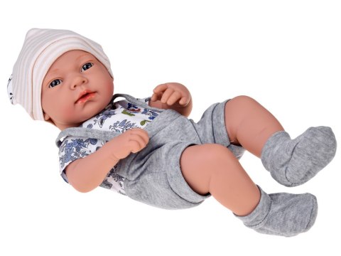 Lalka Bobas 40 cm + Nosidełko Poduszka Kocyk Zestaw do zabawy w dom ZA6622