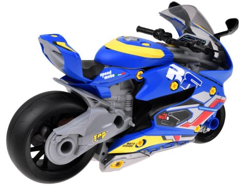 Motocykl do Skręcania Warsztat 59 Elementów Silnik Światło Dźwięk ZA6452