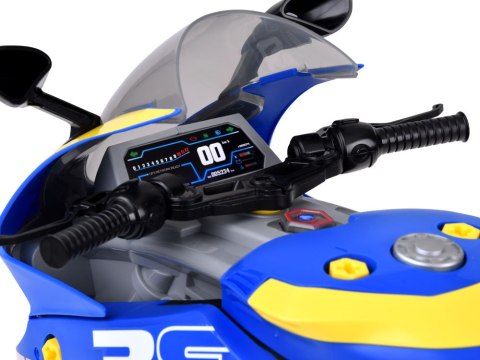 Motocykl do Skręcania Warsztat 59 Elementów Silnik Światło Dźwięk ZA6452