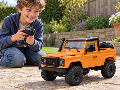 Samochód zdalnie sterowany 2w1 LAND ROVER Defender 90 4x4 Skala 1:12 RC0760