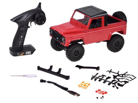 Samochód zdalnie sterowany 2w1 LAND ROVER Defender 90 4x4 Skala 1:12 RC0760