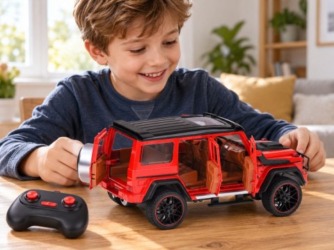 Samochód zdalnie sterowany Brabus G800 metalowy otwierane drzwi LED RC0771