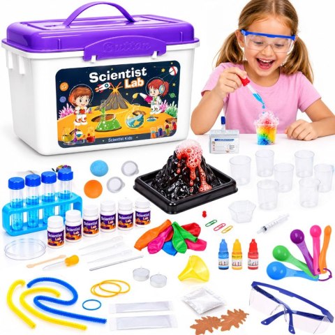 ZESTAW CHEMIKA 80 eksperymentów naukowych - Laboratorium chemiczne ZA6593