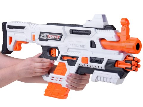 Pistolet 2w1 na piankowe naboje 24szt. - tryb elektryczny i manualny ZA6255