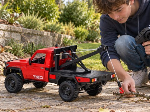 Samochód zdalnie sterowany Toyota Land Cruiser 1:12 4×4 Wyciągarka RC0766
