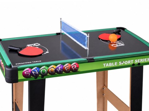 Stół do gier 4w1 - piłkarzyki, cymbergaj, bilard, ping-pong GR0843