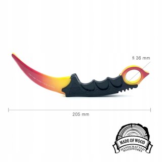 Nóż CS GO karambit DAWN drewniany