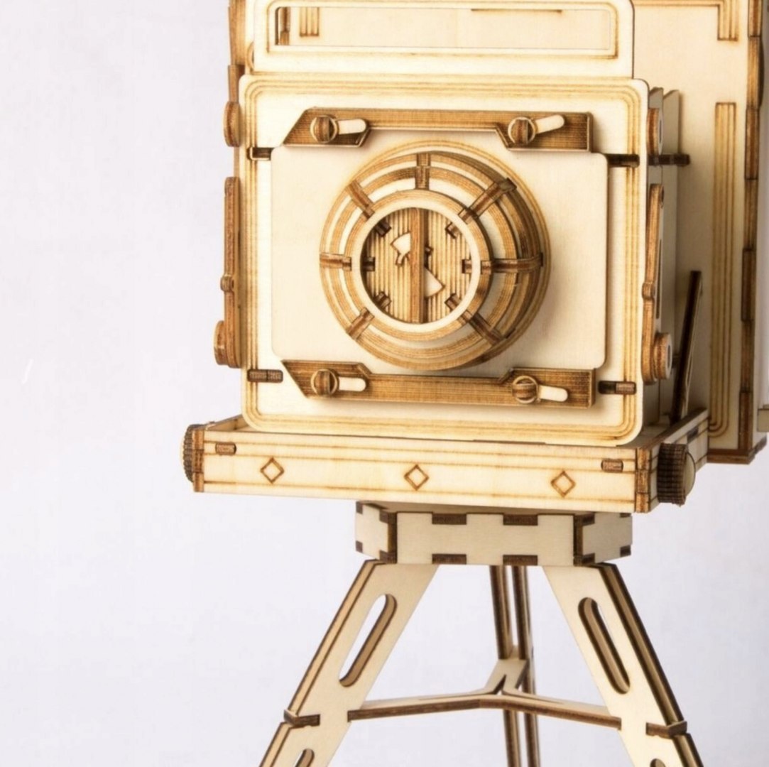Puzzle 3D Aparat Kamera Robotime drewniany