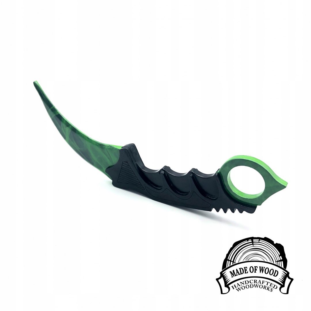 Nóż CS GO karambit GAMMA DOPPLER drewniany Nóż CS GO karambit GAMMA DOPPLER drewniany