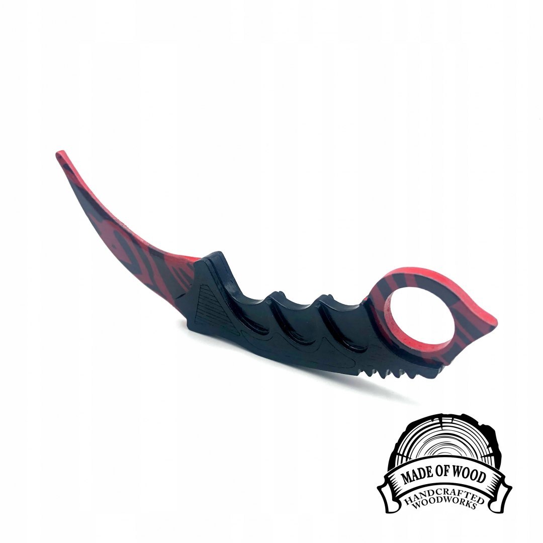 Nóż CS GO karambit BLOOD drewniany Nóż CS GO karambit BLOOD drewniany
