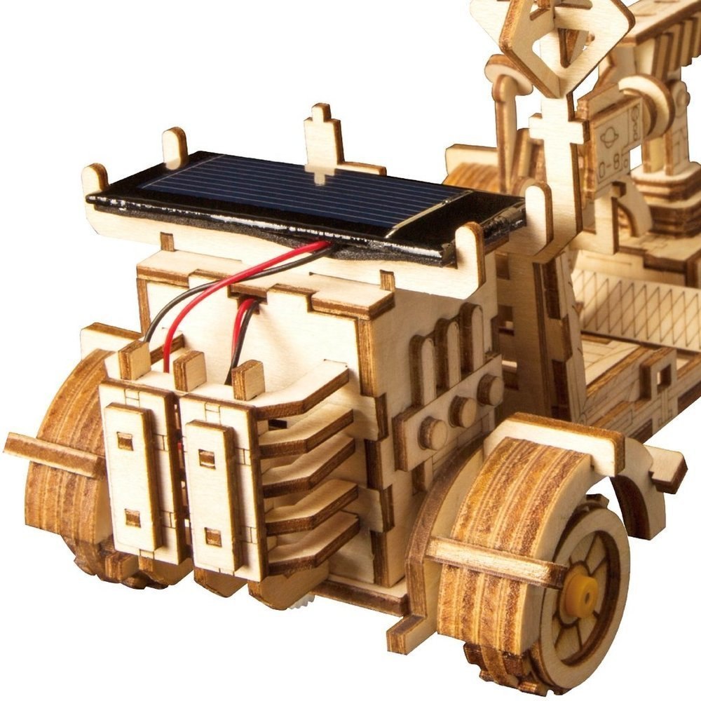 Puzzle 3D Łazik na energię słoneczną drewniany Robotime