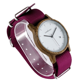 Drewniany zegarek Spectro Pink Woodwear