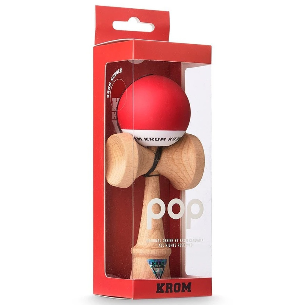 Kendama KROM Pop Red drewniana Kendama KROM Pop Red drewniana