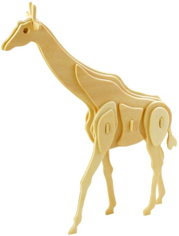 Puzzle 3D Żyrafa Model drewniany