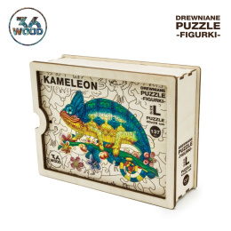 Puzzle drewniane układanki KAMELEON PREMIUM Wood36
