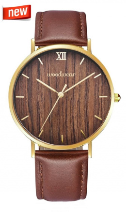 Drewniany zegarek Brown Seria Fusion