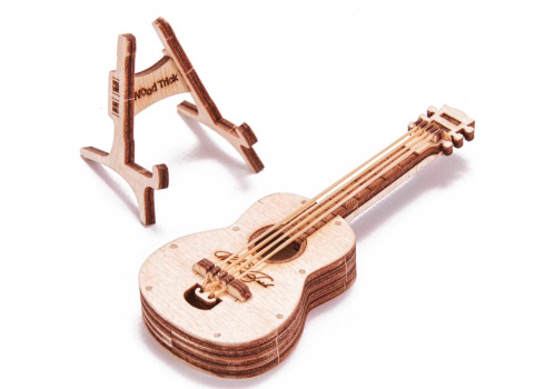 Puzzle 3D Gitara mini Wood Trick drewniana