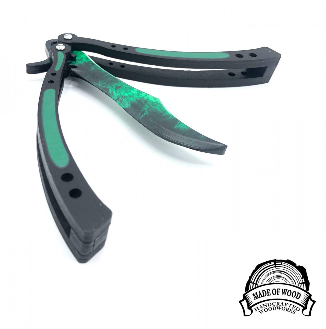 Nóż CS GO GAMMA DOPPLER motylkowy drewniany Nóż CS GO GAMMA DOPPLER motylkowy drewniany