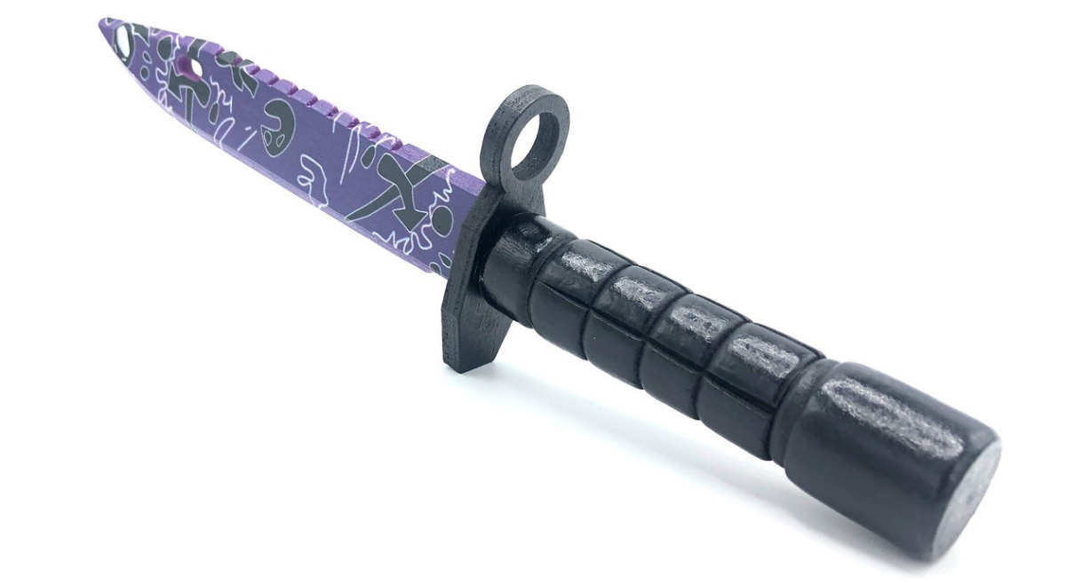 Nóż CS GO bagnet VIOLET drewniany Nóż CS GO bagnet VIOLET drewniany